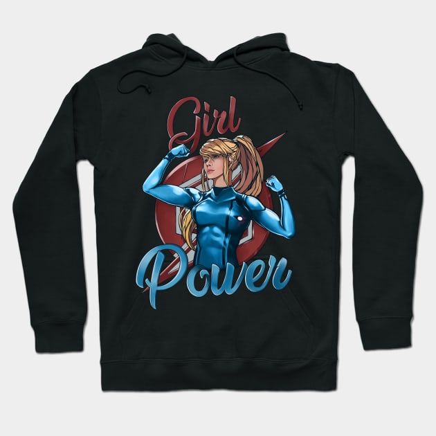 Girl Power (Samus Aran) Hoodie by gseignemartin